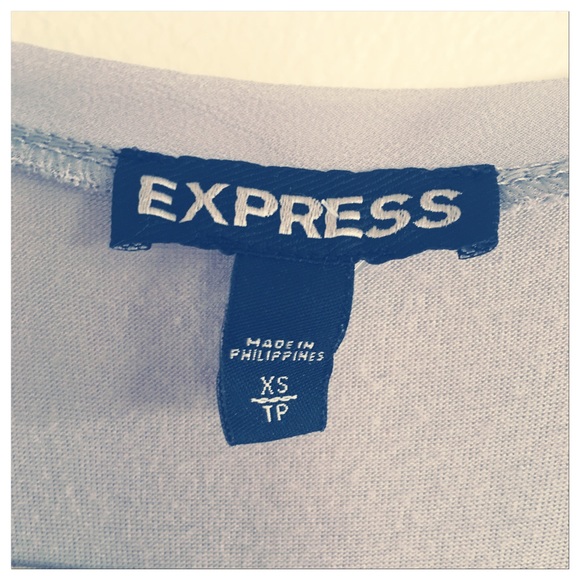 Express Silver Tank Gray Sequins Night Out - Picture 5 of 8